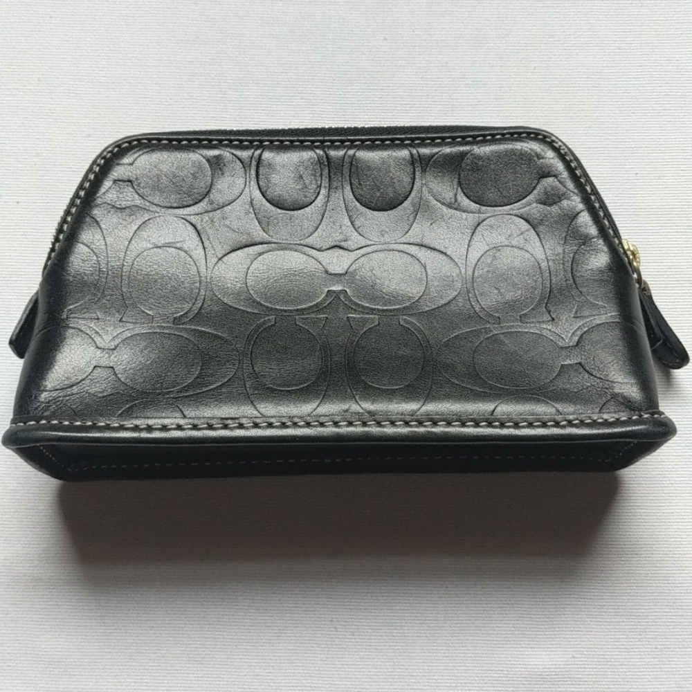 Coach Small Zippered Clutch.